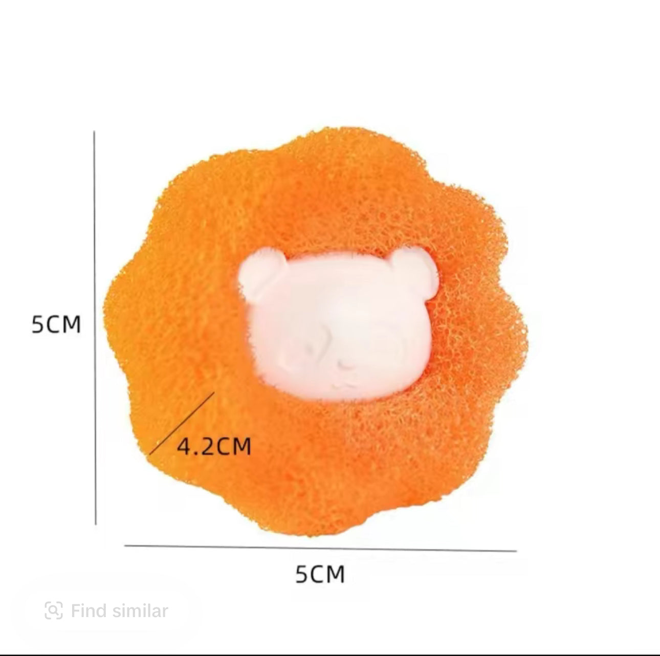 Laundry ball hair remover kit