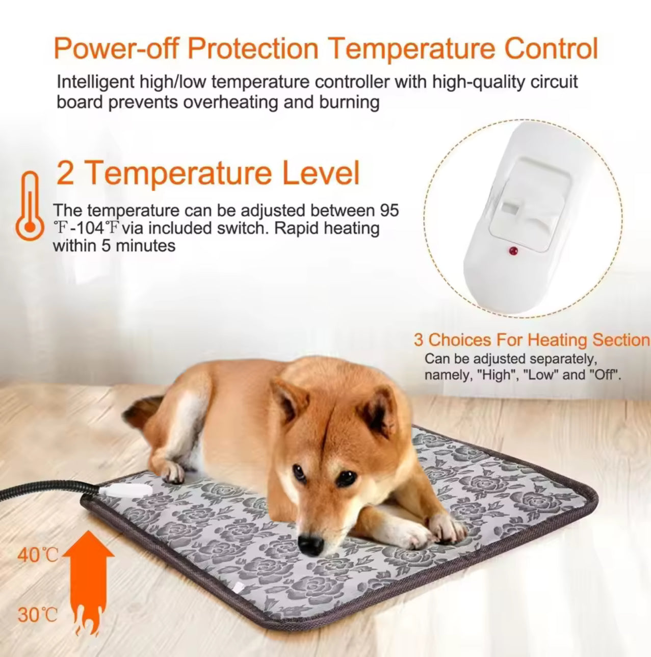 CozyPaws Heated Dog Mat