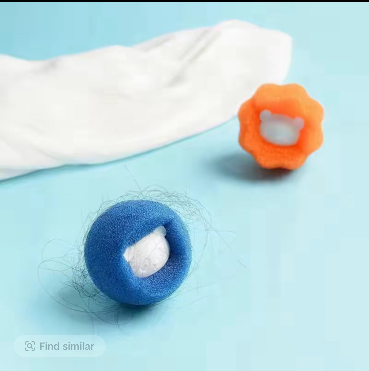 Laundry ball hair remover kit